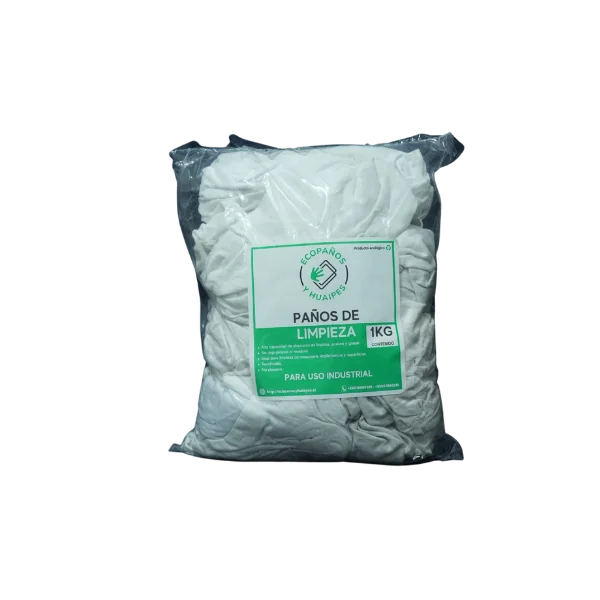 Paño blanco de algodon